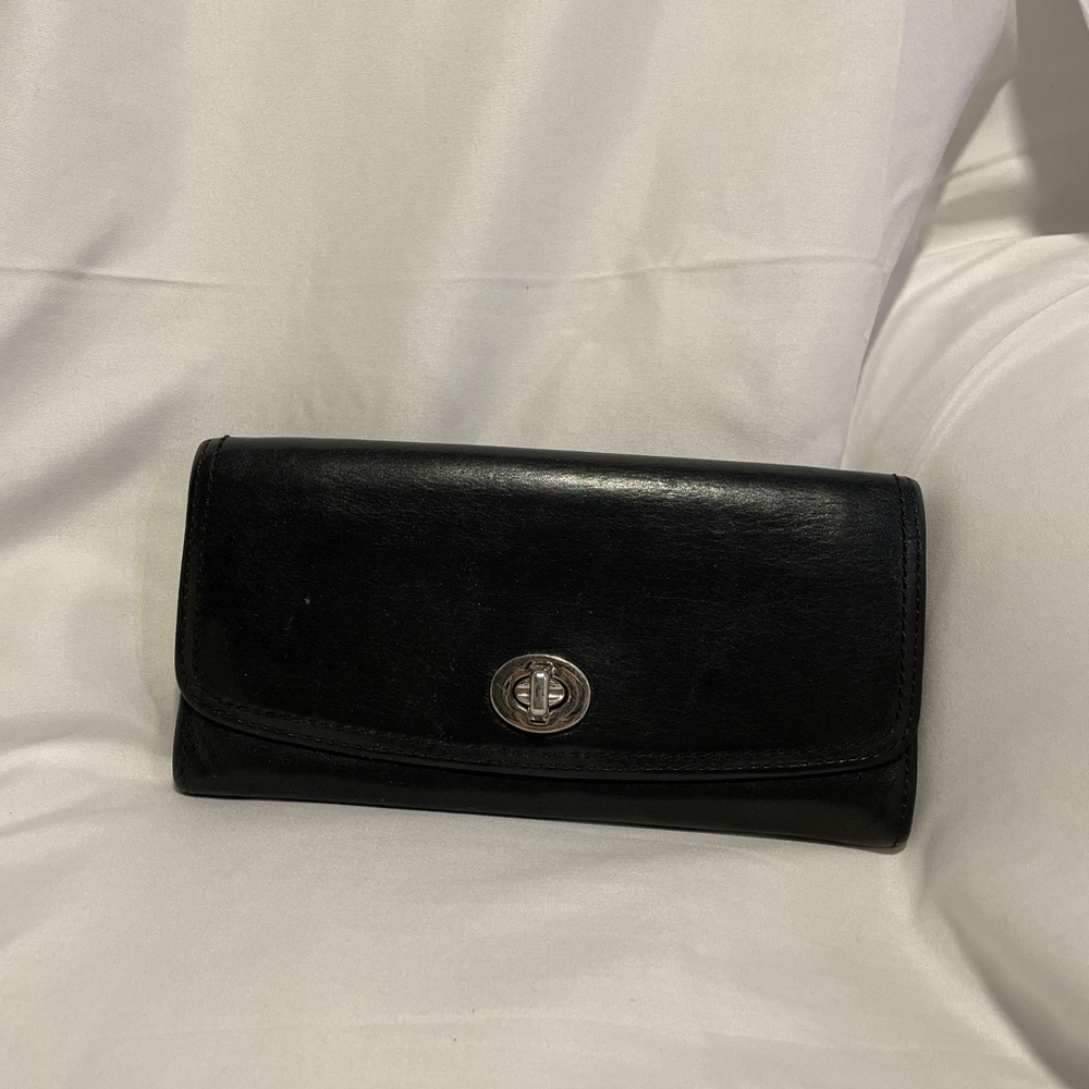 Coach Black Leather Wallet